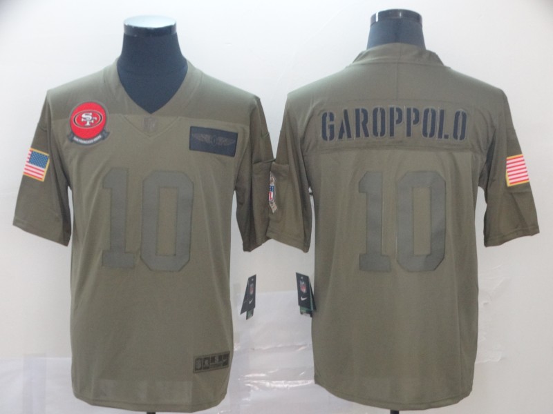 Men's San Francisco 49ers Jimmy Garoppolo #10 Brown Jersey